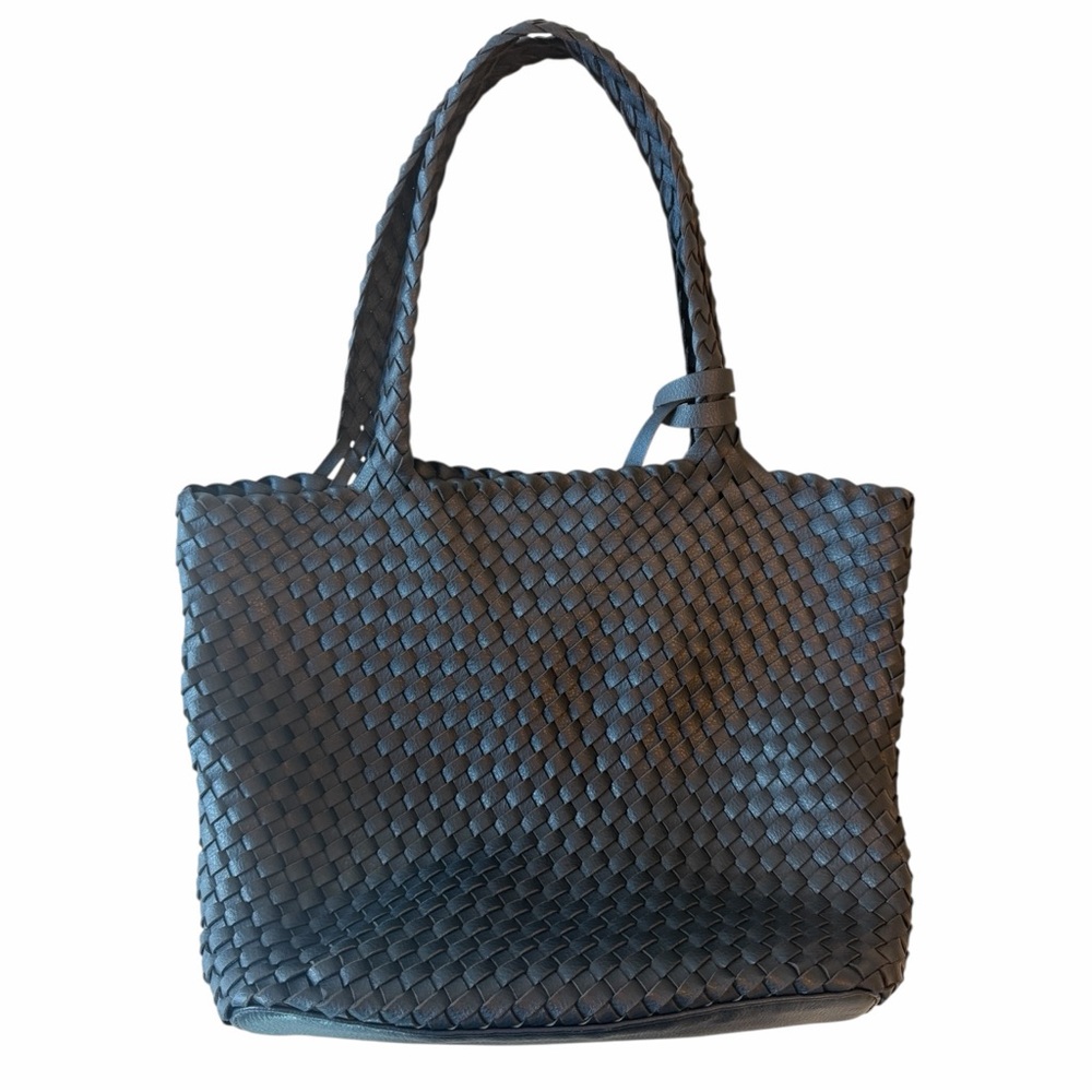 Isle Jacobsen Woven Handbag Navy - Picture 2 of 2